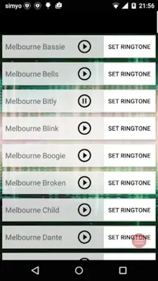 Ringtones Melbourne Tunes android App screenshot 3